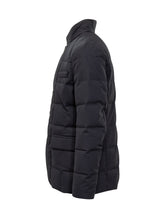 Fay Piumino Blu con Collo alla Coreana e Bottoni - Abbigliamento Uomo | $store$