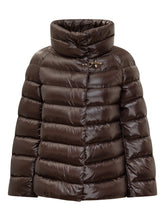 Fay Brown Down Jacket with Iconic Hook - COLLEZIONE TEAM EC | $store$