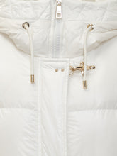 Fay White Down Jacket with Hood and Iconic Hooks - COLLEZIONE TEAM EC | $store$
