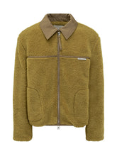 Ami Giacca in Shearling Giallo con Colletto a Contrasto - Abbigliamento Uomo | $store$