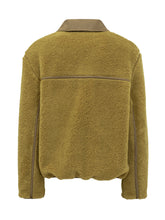 Ami Giacca in Shearling Giallo con Colletto a Contrasto - Abbigliamento Uomo | $store$