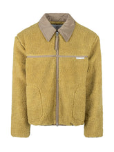 Ami Giacca in Shearling Giallo con Colletto a Contrasto - Abbigliamento Uomo | $store$