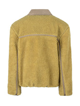 Ami Giacca in Shearling Giallo con Colletto a Contrasto - Abbigliamento Uomo | $store$