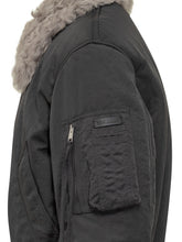 Bomber Ami Alexandre Mattiussi con Collo in Shearling Grigio - Abbigliamento Uomo | $store$