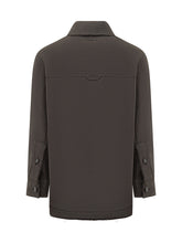 Overshirt Ami Alexandre Mattiussi in Lana Grigio Scuro - Abbigliamento Uomo | $store$