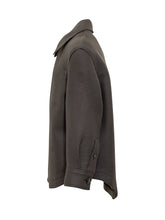 Overshirt Ami Alexandre Mattiussi in Lana Grigio Scuro - Abbigliamento Uomo | $store$