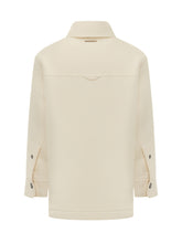 Overshirt Ami Alexandre Mattiussi in Lana Avorio - Abbigliamento Uomo | $store$