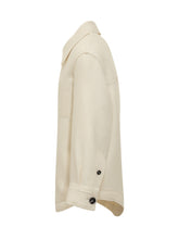 Overshirt Ami Alexandre Mattiussi in Lana Avorio - Abbigliamento Uomo | $store$