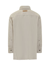 AMI ALEXANDRE MATTIUSSI Camicia Beige in Velluto a Coste con Tasca - Abbigliamento Uomo | $store$