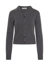 Ami Paris Grey Buttoned Cardigan with Logo - Ami Alexandre Mattiussi | $store$