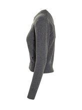 Ami Paris Grey Buttoned Cardigan with Logo - Ami Alexandre Mattiussi | $store$