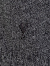 Ami Paris Grey Buttoned Cardigan with Logo - Ami Alexandre Mattiussi | $store$