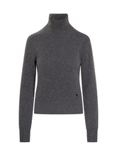 Ami Paris Grey Wool-Blend Turtleneck - Ami Alexandre Mattiussi | $store$