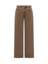 Ami Alexandre Mattiussi Jeans Marroni a Gamba Larga - Abbigliamento Donna | $store$