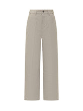 AMI Paris Beige Wide Leg Cotton Pants - Ami Alexandre Mattiussi | $store$