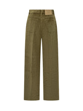 AMI Paris Green Corduroy Wide Leg Pants - Ami Alexandre Mattiussi | $store$