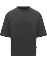 T-Shirt Nera Logo Collo Palm Angels - Abbigliamento Uomo | $store$