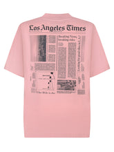 Palm Angels Pink Los Angeles Times T-shirt - COLLEZIONE TEAM EC | $store$