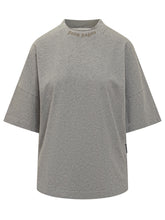 Palm Angels grey oversized T-shirt - COLLEZIONE TEAM EC | $store$