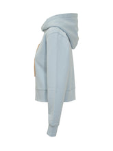 Palm Angels Felpa Azzurra con Orsetto Ricamato - Abbigliamento Donna | $store$