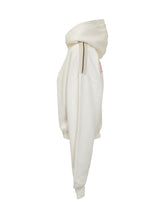 Palm Angels Felpa Bianca con Logo Rosa Ricamato - Abbigliamento Donna | $store$