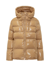 Pinko Camel Glossy Down Jacket with Hood - COLLEZIONE TEAM EC | $store$