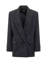 Pinko Pinstripe Double-Breasted Blazer - COLLEZIONE TEAM EC | $store$