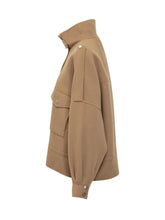 Pinko Crostino Wool Caban in Camel - COLLEZIONE TEAM EC | $store$