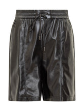 Pinko Shorts in Ecopelle Neri - Abbigliamento Donna | $store$