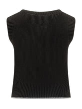 Pinko Black Knitted V-Neck Vest - COLLEZIONE TEAM EC | $store$