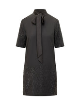 Pinko Abito Nero con Fiocco e Strass - Abbigliamento Donna | $store$