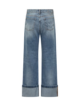 Jeans a Gamba Larga con Risvolto Pinko - Abbigliamento Donna | $store$