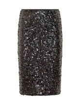 Pinko Black Sequin Pencil Skirt - COLLEZIONE TEAM EC | $store$