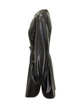 Pinko Abito Corto in Ecopelle con Cintura Logo - Abbigliamento Donna | $store$