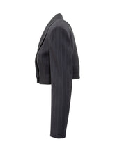 Pinko Scamorza Cropped Pinstripe Double-Breasted Blazer - COLLEZIONE TEAM EC | $store$