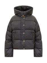 Pinko Short Black Hooded Puffer Jacket - COLLEZIONE TEAM EC | $store$