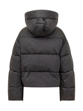 Pinko Short Black Hooded Puffer Jacket - COLLEZIONE TEAM EC | $store$