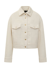 Pinko Ivory Tweed Jacket with Gold Buttons - COLLEZIONE TEAM EC | $store$