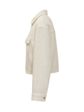 Pinko Ivory Tweed Jacket with Gold Buttons - COLLEZIONE TEAM EC | $store$