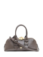 Borsa Bowling Baguette in Pelle Pinko Marrone - Borse A Mano Donna | $store$