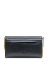 Portafoglio a Tracolla Pinko Saddle con Catena Nero - Borse A Spalla Donna | $store$