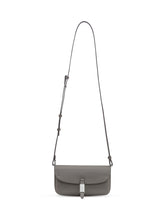 Pinko Saddle Flat in Pelle Grigia - Borse A Spalla Donna | $store$