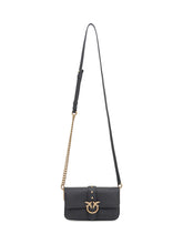 Pinko Love Mini Bag in pelle martellata nera - Borse A Spalla Donna | $store$