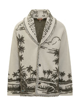 Alanui Cardigan Jacquard con Motivo Tropicale - Abbigliamento Uomo | $store$
