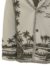 Alanui Cardigan Jacquard con Motivo Tropicale - Abbigliamento Uomo | $store$