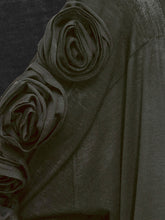 Alberta Ferretti Maglia Nera con Applicazioni Floreali - Abbigliamento Donna | $store$