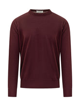 Burgundy Merino Wool Sweater Paolo Pecora - COLLEZIONE TEAM EC | $store$