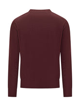 Burgundy Merino Wool Sweater Paolo Pecora - COLLEZIONE TEAM EC | $store$