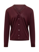 Paolo Pecora Bordeaux Wool Cardigan - COLLEZIONE TEAM EC | $store$