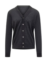 Paolo Pecora Dark Grey Wool Cardigan - COLLEZIONE TEAM EC | $store$